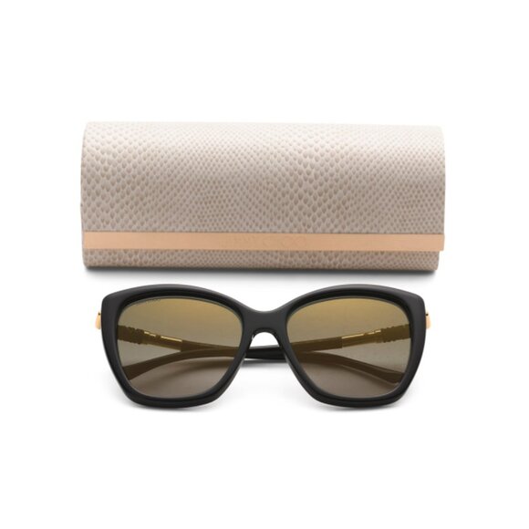 JIMMY CHOO Black 55mm Square Sunglasses - Picture 1 of 2